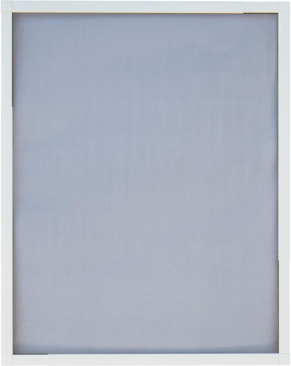 Schellenberg 70082 Telescopic Window Mosquito Net Fibreglass With Aluminium Frame Extendable Adjustable 100 X 120 Cm White