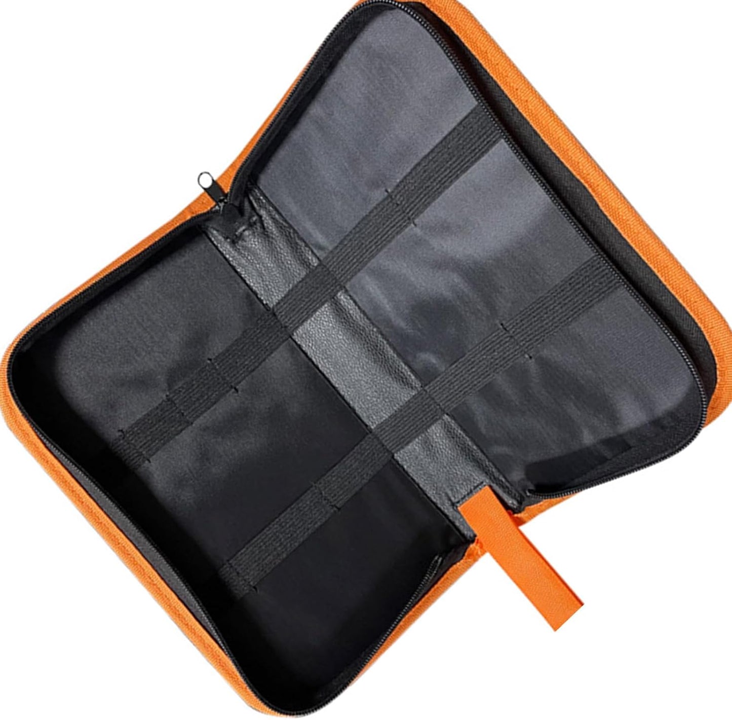 À Outils à Main Avec Fermeture à Glissière Et Panneaux Intérieurs Divisés, Pochette De Rangement à Bordure Noire Pour Atelier, Garage Et Réparations à Domicile, Pochette à Rouleaux D ' Outils, Petit