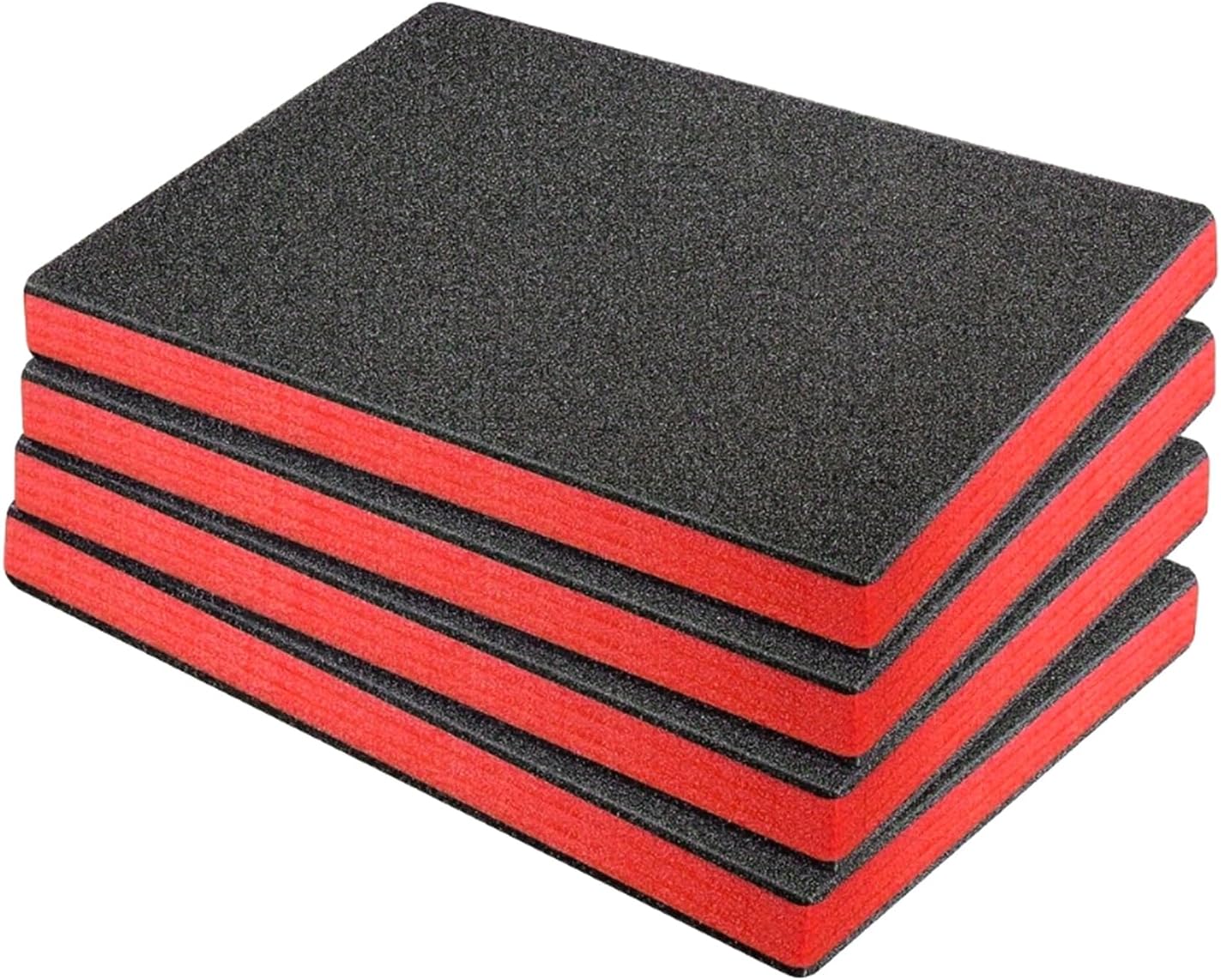 Lot De 4 Boîtes à Outils Durables Avec Inserts En Mousse EPE Légers - Solution De Rangement Antichoc - Doublure De Boîte à Outils Personnalisable - Rembourrage Absorbant Les Chocs