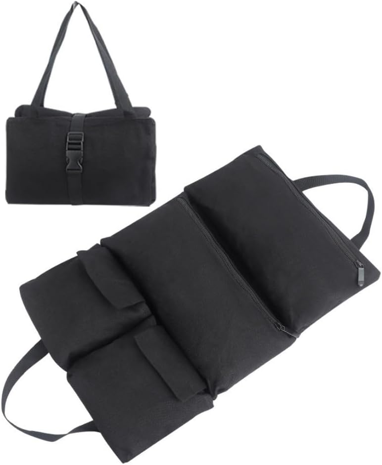  Sac à Outils En Toile Avec Cinq Poches Zippées Pour Tournevis Et Douilles, Organiseur De Rangement Robuste Pour Mécanicien, Bleu, 490 X 335 Mm (bleu)