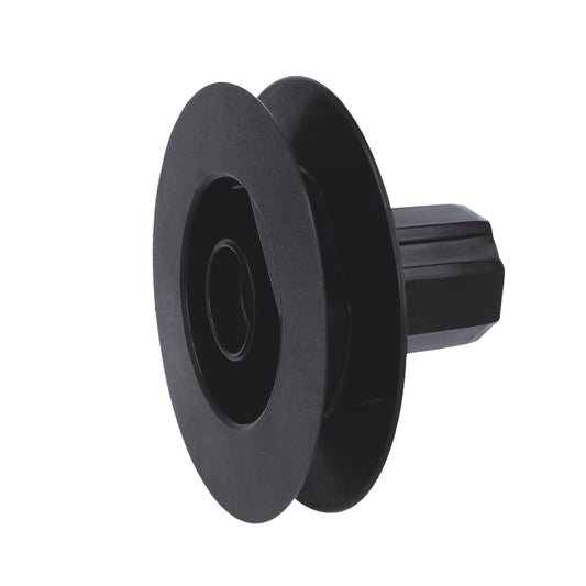  Amig - Poulie à Disque En Nylon Noir Pour Roulement D’axe De Volets Roulants - Pour Courroies De 18 Mm, Tubes De 42 Mm Et Châssis En Aluminium - Diamètre Ø140 Mm
