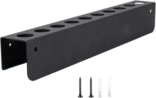  Support Mural Pour Brosse De Détail, Avec 10 Trous, Pour Garage, Atelier, Rangement En Acier Au Carbone Pour Garder Les Outils Propres Et Accessibles