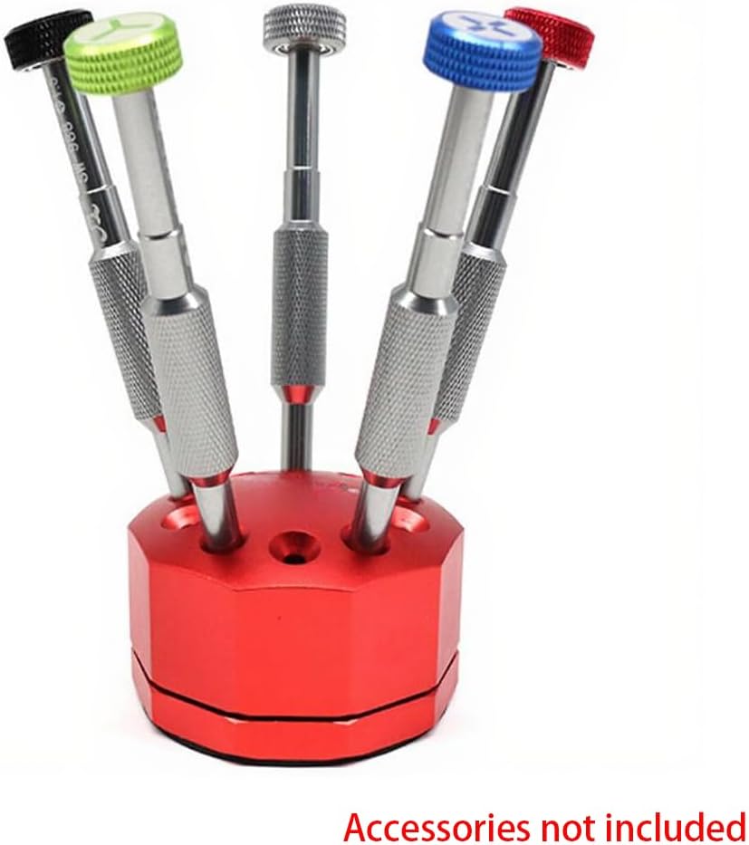  Support De Tournevis En Alliage D'aluminium Avec Base Rotative à 360 Degrés Pour Un Rangement Organisé En Atelier Et Stabilité Antidérapante Ou Options Rouges Pour Outils De Garage (bleu)