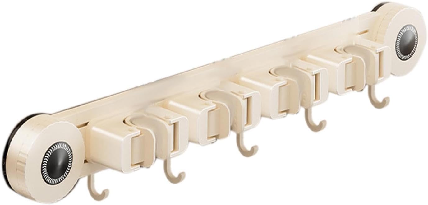  Générique Support Pour Balais Et Serpillères - Support Renforcé Robuste Et Inoxydable - Organisateur Mural Pour Balais Et Rangement,Pour Maison, Bureau, Appartement, Chambre, Salon Et Salle De Bain