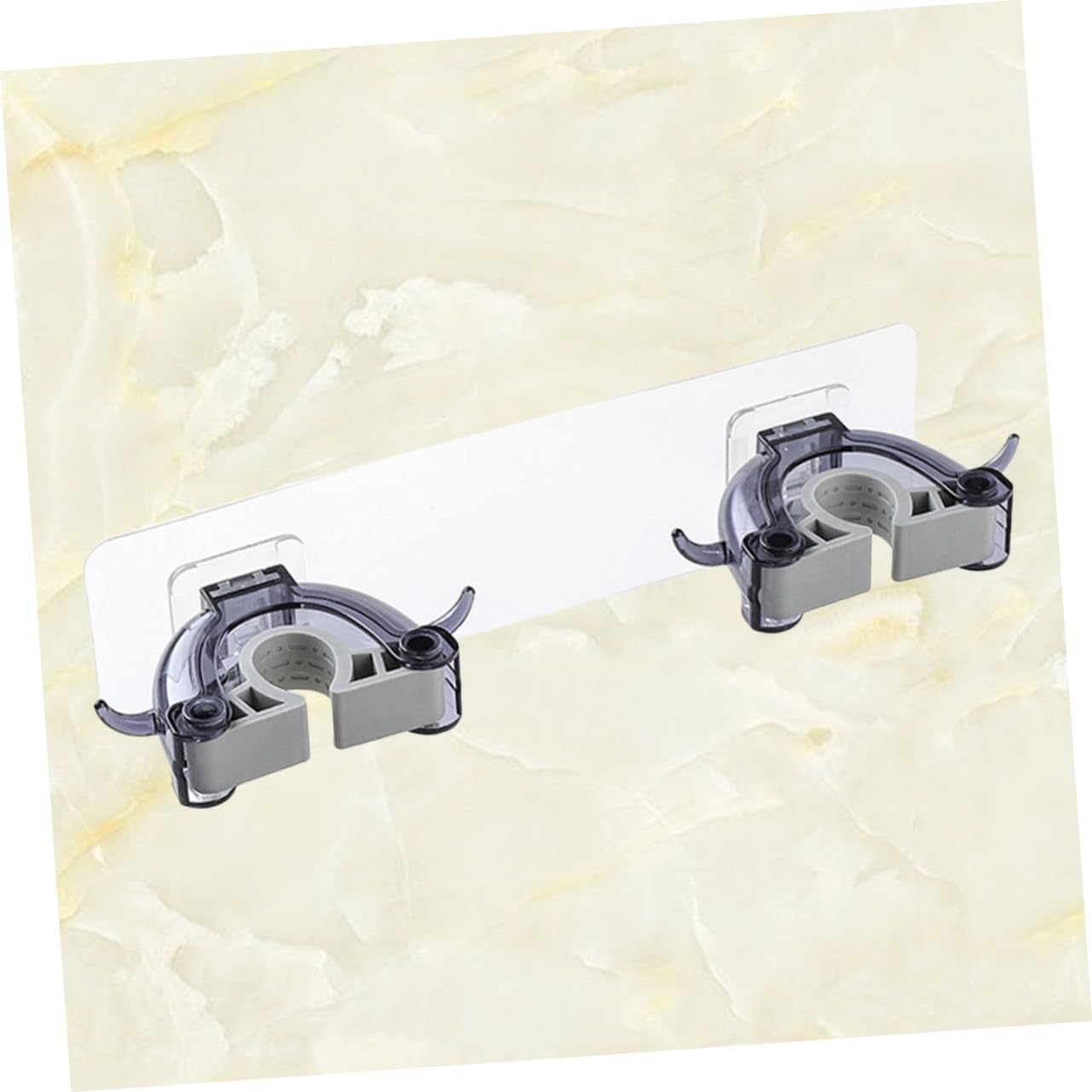  Angoily Lot De 2 Supports Muraux Sans Couture En Plastique Pour Balais Robustes Pour La Maison La Salle De Bain - Autocollant