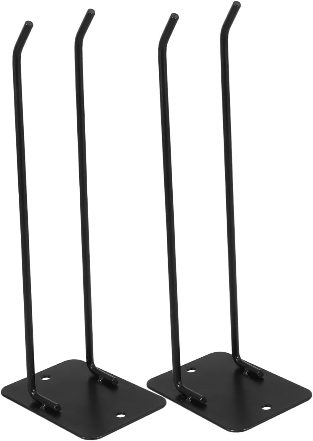  Ciieeo Lot De 2 Crochets Muraux En Fer Noir Pour Garage Cuisine, Organisateur De Balai Robuste Et Multifonctionnel, Pour Pelles Et Balais