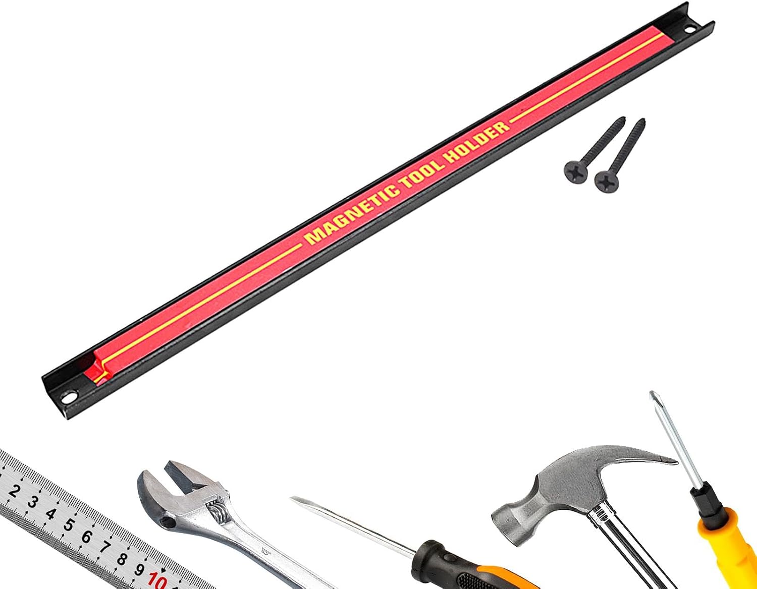  Bande De Support Magnétique Pour Outils | Bande De Support Magnétique | Support Magnétique Pour Outils, Support Mural Robuste, Support De Tournevis Mural, Barres De Rangement Magnétiques Peu