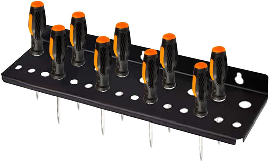  Rack De Tournevis, Organisateur De Tournevis,STOCKAGE D'OUTIL MAIN MUR MONTRE | 25 Trous Pour Les Petits Outils à Main Pour Robustes à Main Pour Le Garage De La Remise D'ateliers