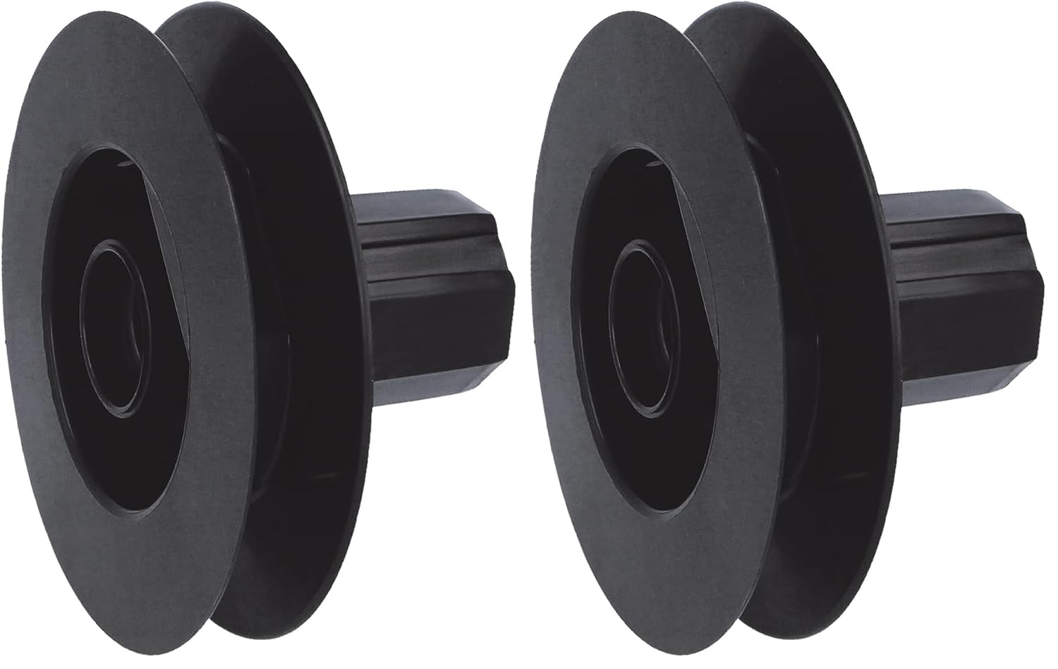  Amig - Poulie à Disque En Nylon Noir Pour Roulement D’axe De Volets Roulants - Pour Courroies De 18 Mm, Tubes De 42 Mm Et Châssis En Aluminium - Diamètre Ø140 Mm