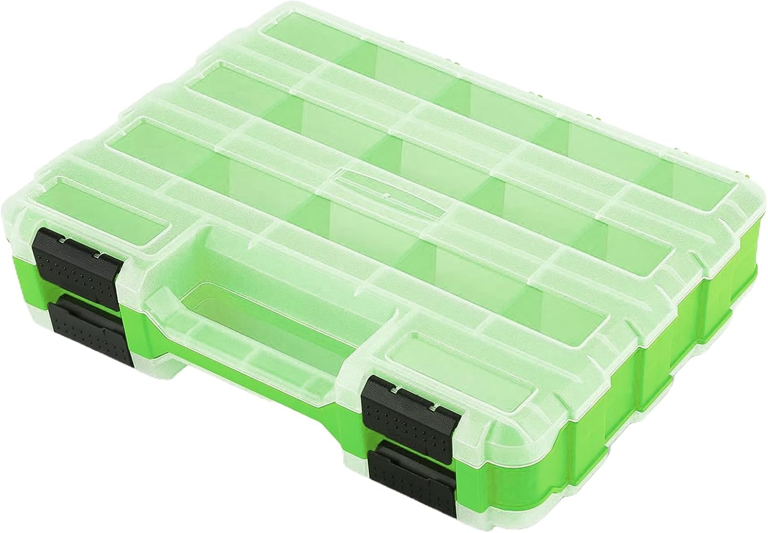 Boîte à Outils – Boîte à Outils Portable Double Face 34 Compartiments Pour Forets, Boulons, écrous, Douilles, Matériel, Petites Pièces, électronique, Perles, Rangement Sécurisé Avec Couvercle Pour La