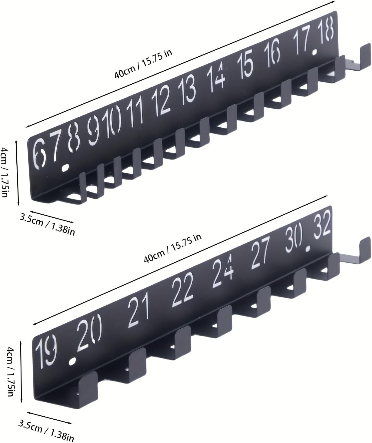  Porte-outils Mural En Fer, Crochets Et Clés Pour Maison, Garage, Atelier, Support De Rangement, Accessoires D'outils, Organiseurs Muraux