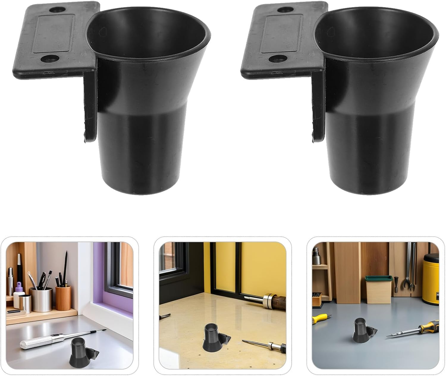  Artibetter Organisateur Mural Pour Tournevis Électriques Et Perceuses Support Métal Robuste 4 Pièces Porte-Outils Gain De Place Pour Atelier Garage Et Maison Rangement Vertical Pratique