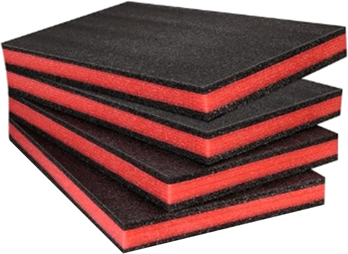  Lot De 4 Boîtes à Outils Durables Avec Inserts En Mousse EPE Légers - Solution De Rangement Antichoc - Doublure De Boîte à Outils Personnalisable - Rembourrage Absorbant Les Chocs