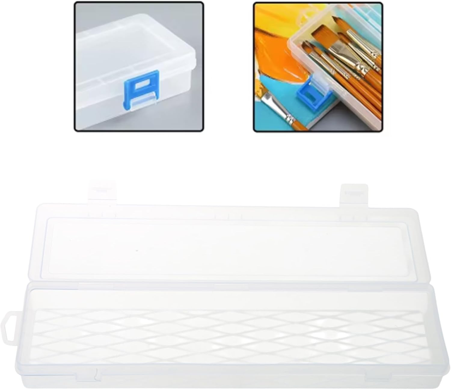  Boîte à Outils Transparente Rectangulaire De 35,6 Cm Pour Techniciens Et Amateurs, Boîte De Rangement D'outils Et D'accessoires
