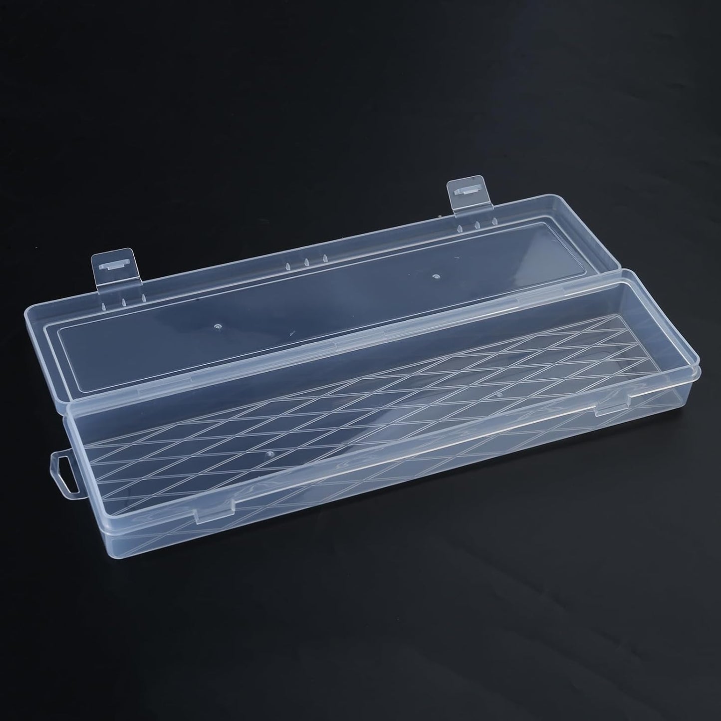  Boîte à Outils De 35,6 Cm Avec Couvercles Transparents Et Organiseurs De Pièces Spacieuses - Rectangulaire - Transparent - Long étui Pour La Maison Et L'atelier