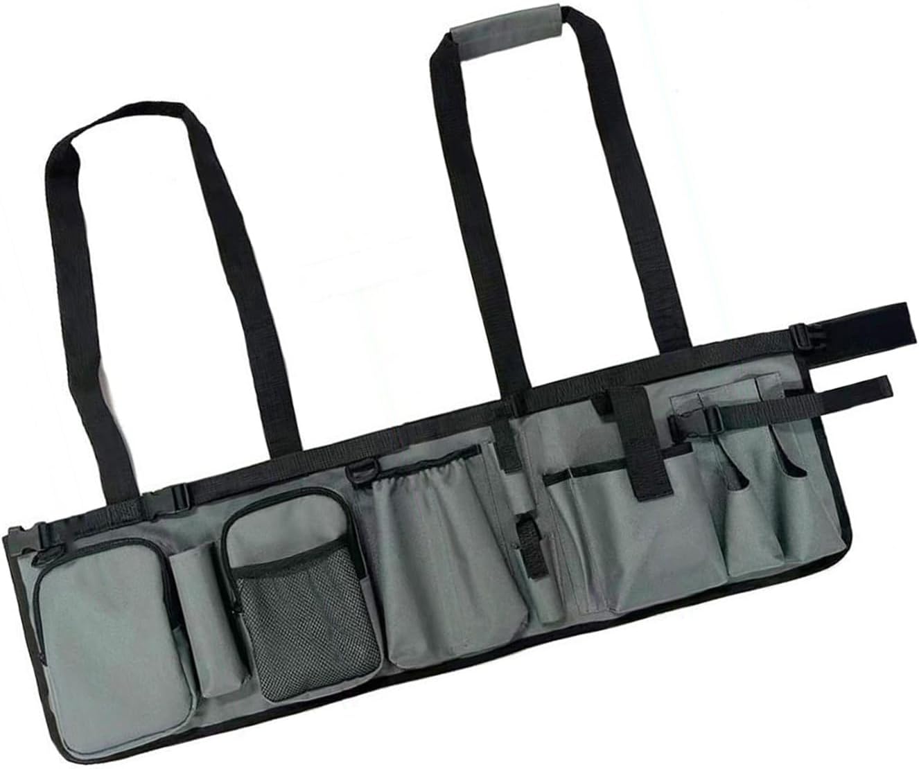  Seau De Rangement Portable Pour Outils, Tissu Ciré, Design De Soutien Automatique, étanche, Fonction Pour Atelier, Camping, Activités, Sac Pliable, Garage, Sac Organisateur De Bricolage