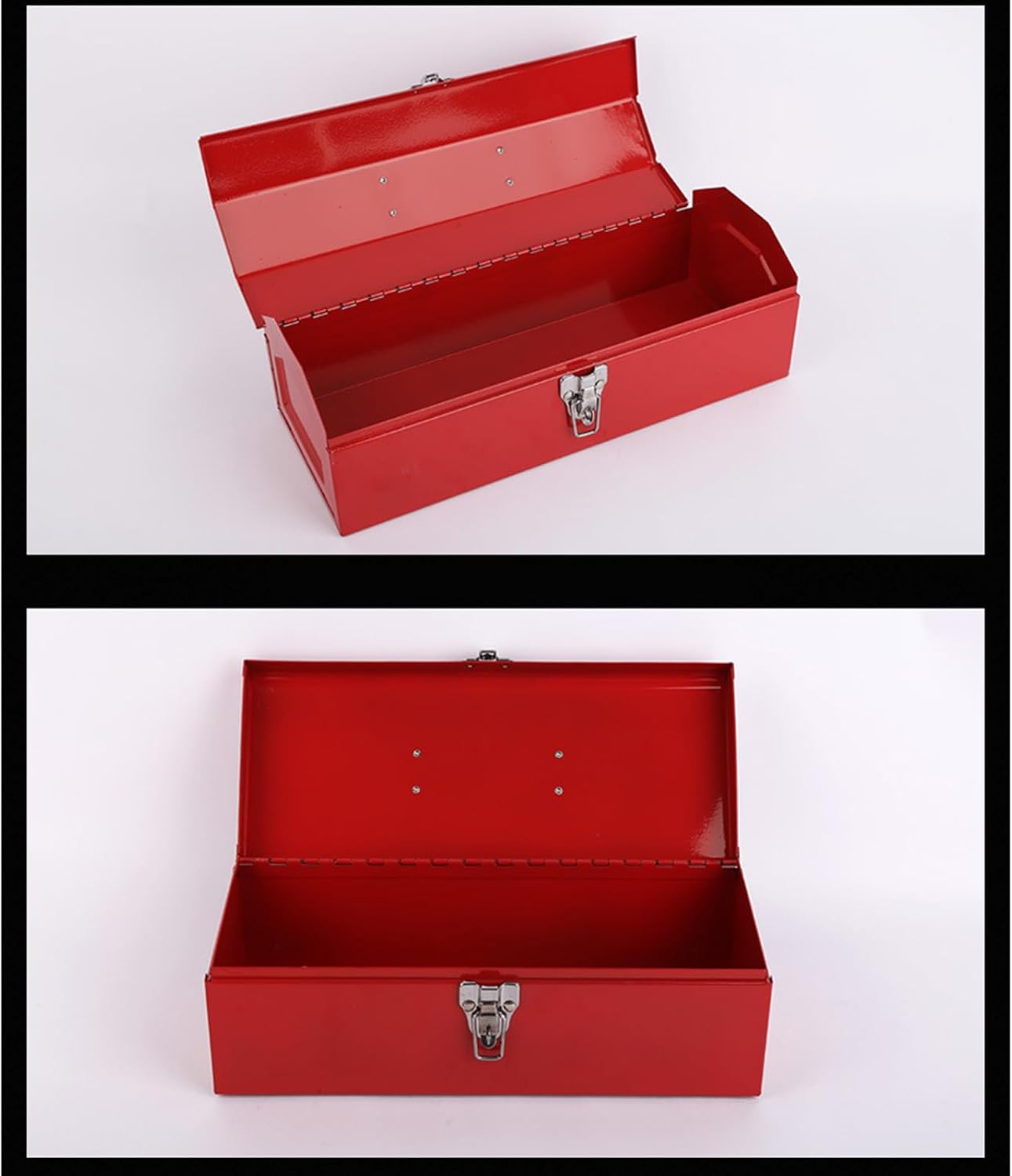  Boîte à Outils Portative En Forme De Toit Rouge Pour Réparation De Maison Et Atelier