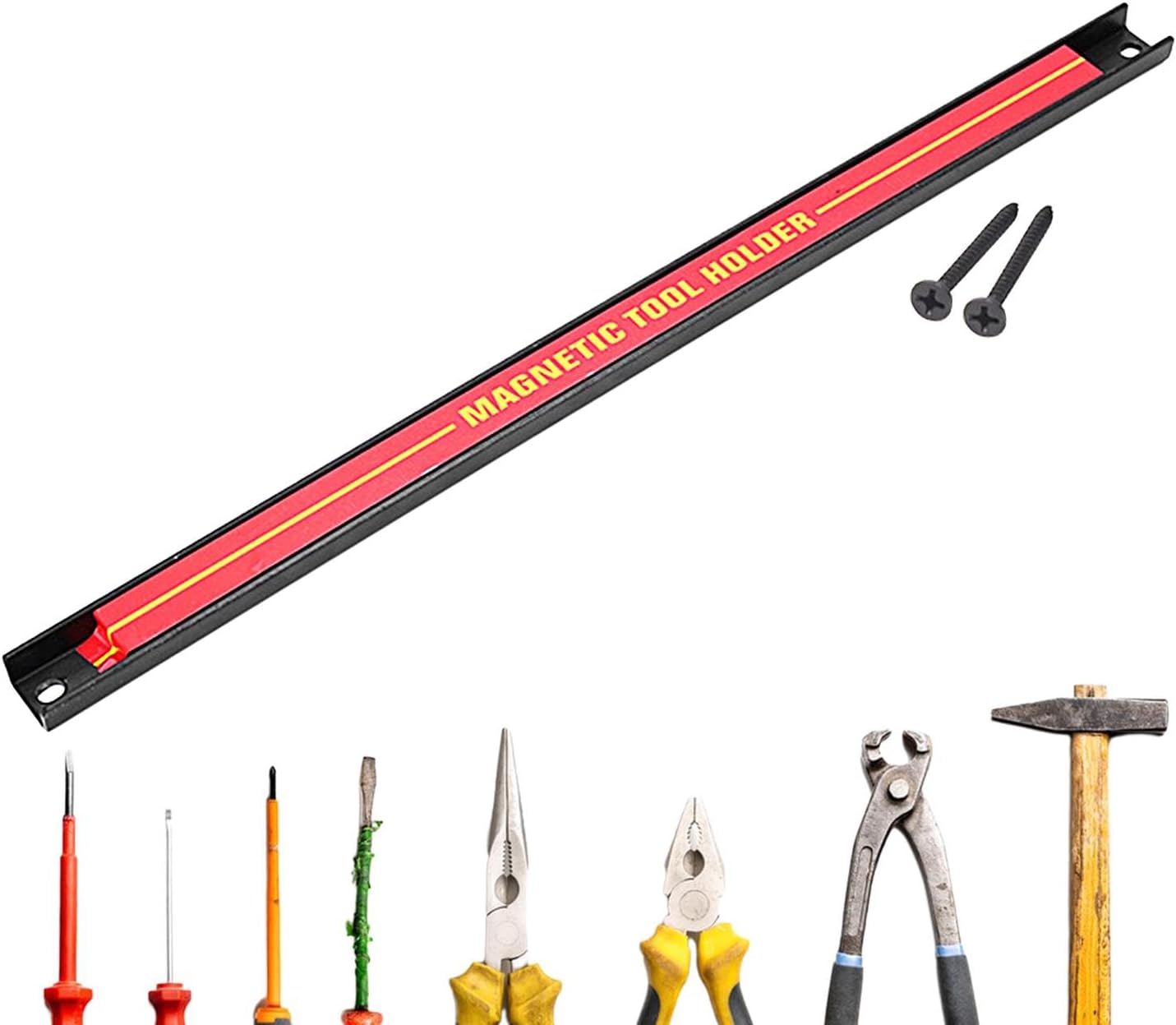  Bande De Support Magnétique Pour Outils | Bande De Support Magnétique | Support Magnétique Pour Outils, Support Mural Robuste, Support De Tournevis Mural, Barres De Rangement Magnétiques Peu