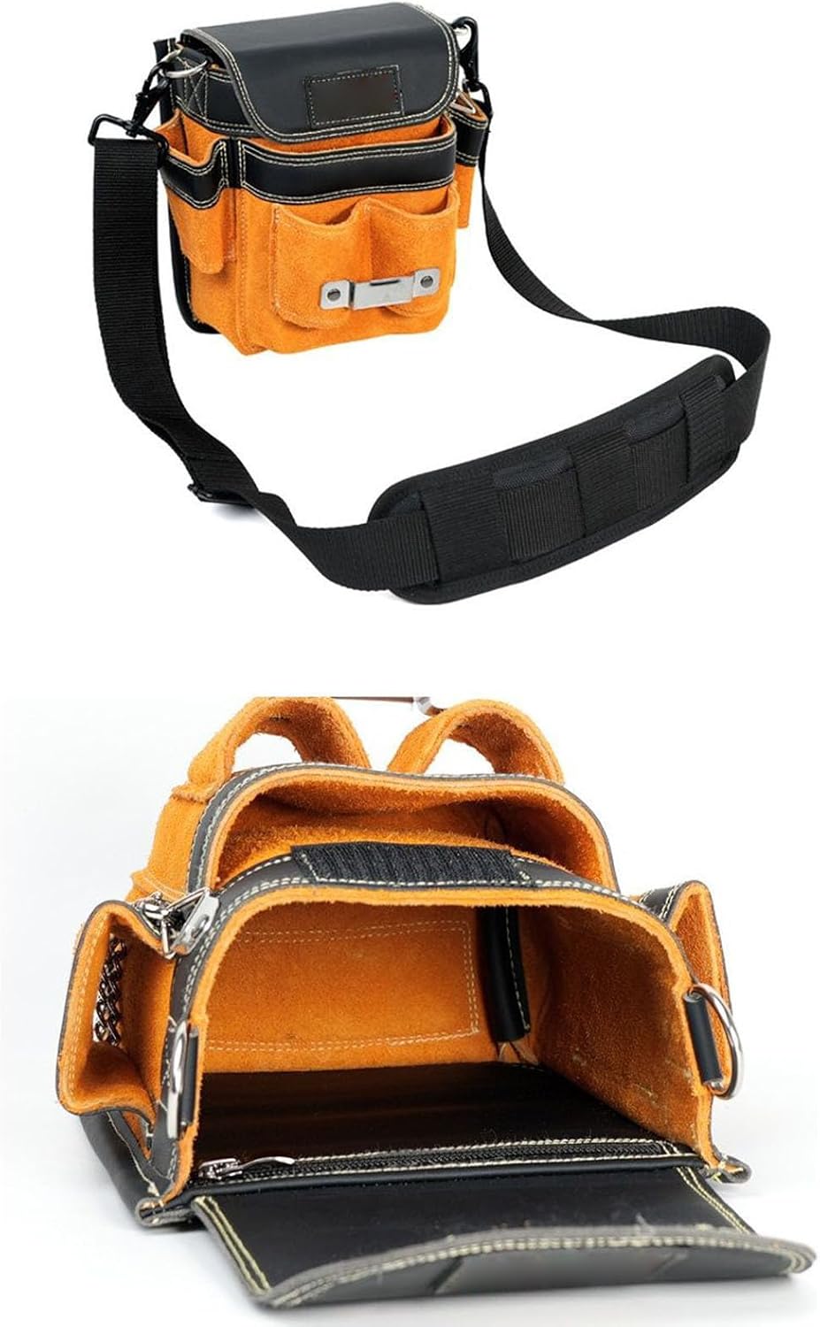  Générique Sacoche Ceinture À Outils - Support De Taille Imperméable | Avec Bretelle Amovible Et Ceinture Porte-Outil - Pour Les Travaux De Construction, D'Électricité, De Maintenance, De