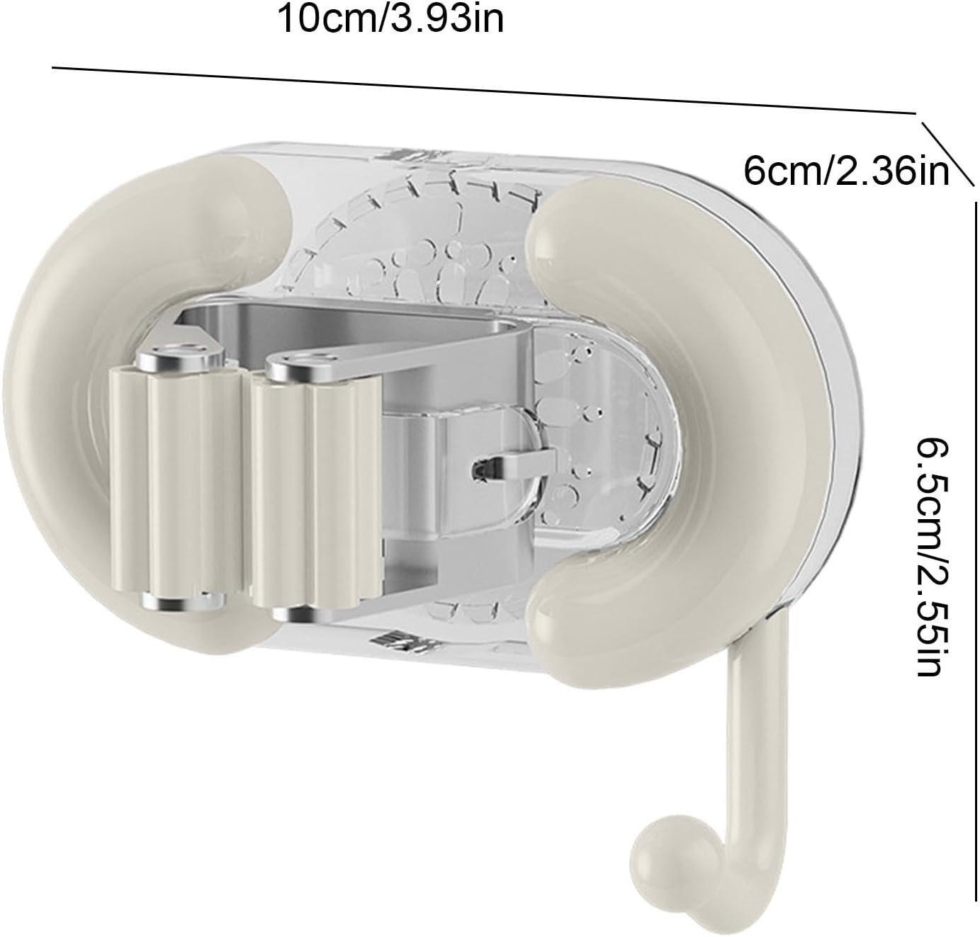  Support Mural à Ventouse, Organisateur De Balais, Crochet D'outils De Nettoyage Pour Buanderie, Maison, Jardin, Garage, Fournitures Utilitaires | Support Mural Facile à Installer Pour Le Rangement 10
