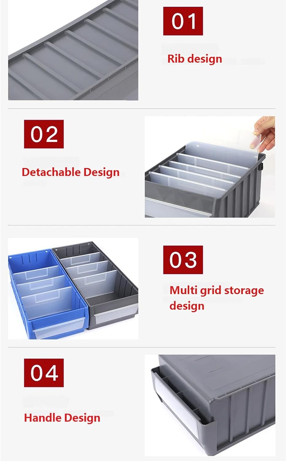  Boîte à Outils Robuste Avec Design Séparé Et Boîte De Rangement à Outils De Grande Capacité Pour Pièces Efficaces