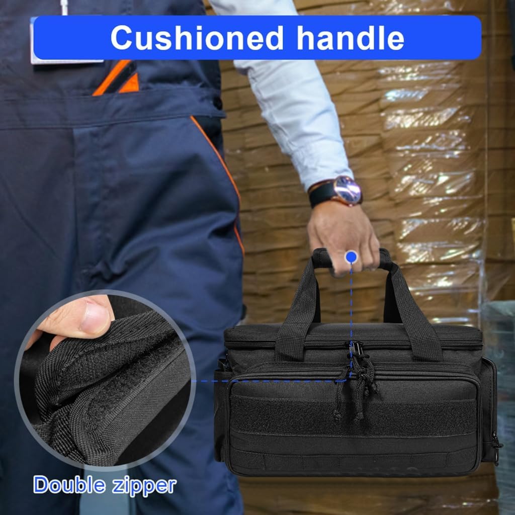  Sac De Travail Multifonction Pour Artisans, électriciens, Charpentiers, Noir