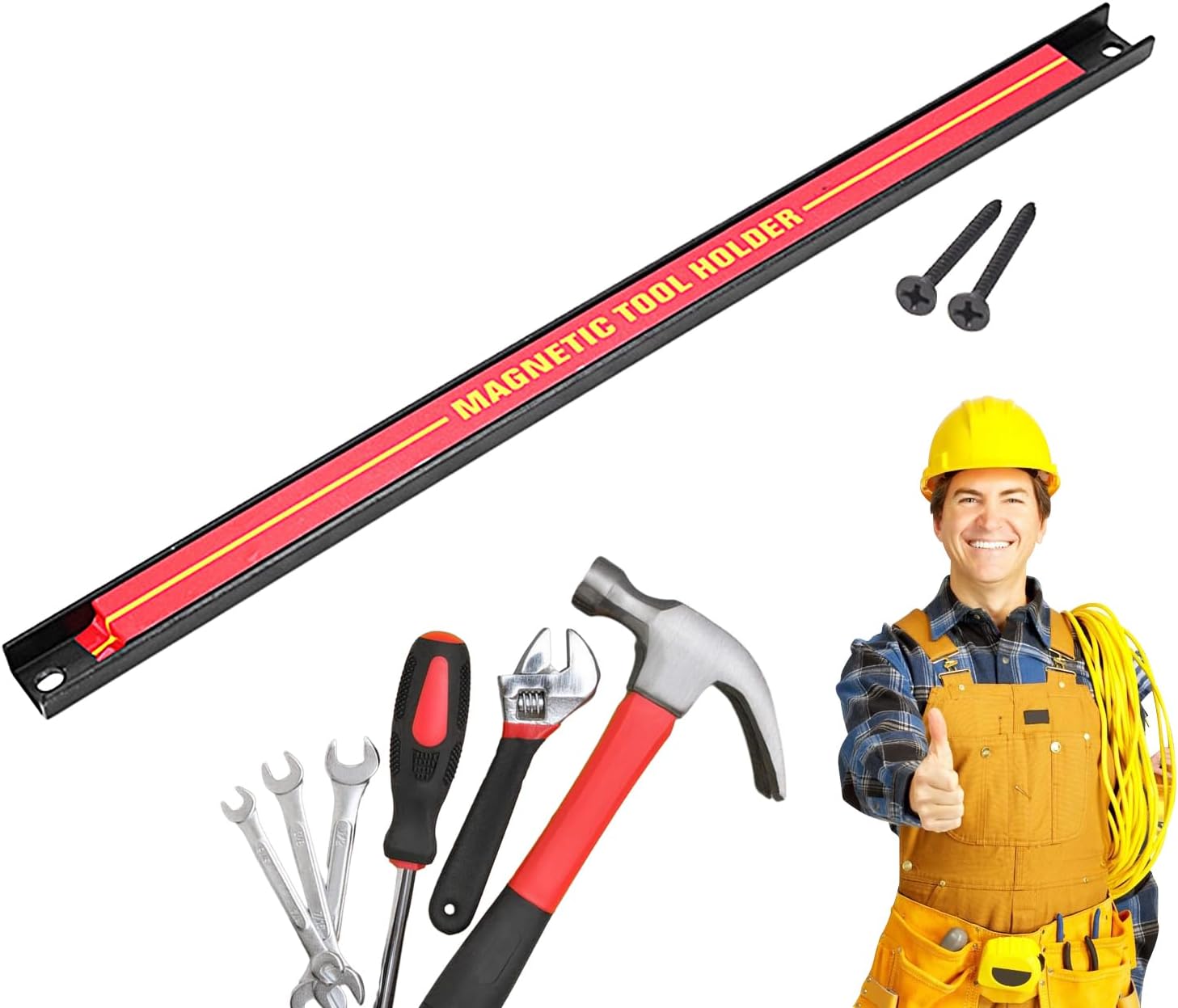  Organiseur Magnétique Pour Outils, Support Mural De Grande Capacité, Barre En Métal Pour Garage, Atelier, Organisateur Peu Encombrant Pour Atelier De Réparation Automobile