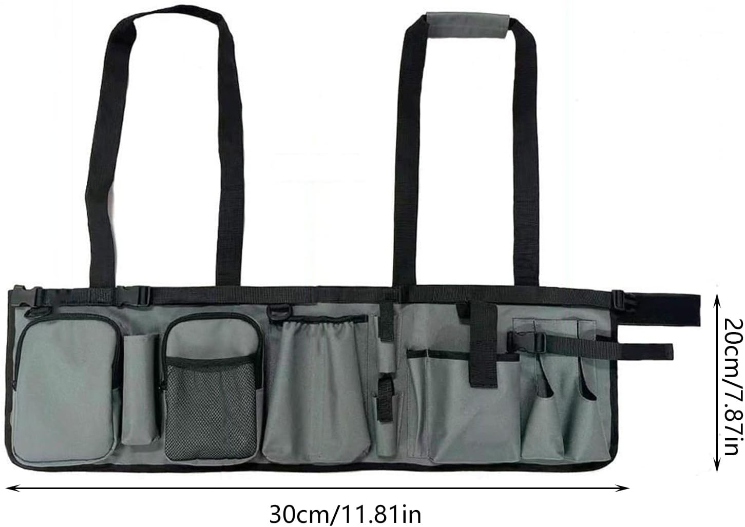  Seau De Rangement Portable Pour Outils, Tissu Ciré, Design De Soutien Automatique, étanche, Fonction Pour Atelier, Camping, Activités, Sac Pliable, Garage, Sac Organisateur De Bricolage