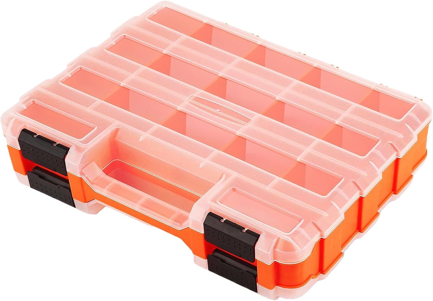  Boîte Outils Portable, Conteneur Rangement Transparent, Rangement Pièces De 12,6x10,63x3,15 Pouces Avec Construction Compacte, étui à En PP Robuste, Boîte à Outils De Perçage Avec Compartiment
