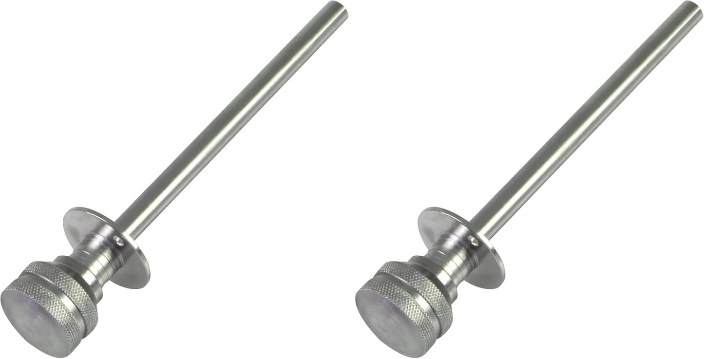  Amig - Goupille De Verrouillage Pour Fenêtres Courroies En Bois Ou Aluminium Mod.40 | Convient Pour Sécuriser Les Stores | Fermeture De Sécurité Zamak Chromée | Dimensions : Ø 30 X 152 Mm