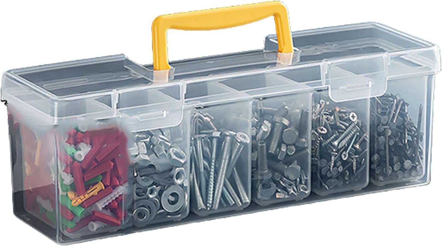  Boîte De Rangement Multifonction Portable Avec Compartiment Amovible Pour Voiture, Camping, Maison, Garage, Outils De Gestion Des Outils