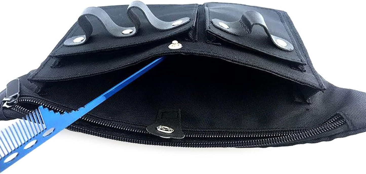  Pochette De Rangement Pour Ciseaux De Coiffure, Barbier, Ceinture De Coiffure, Ciseaux De Coiffure, Peigne En Toile Pour étui, Outils De Coupe, étui De Transport, Ceinture De Taille