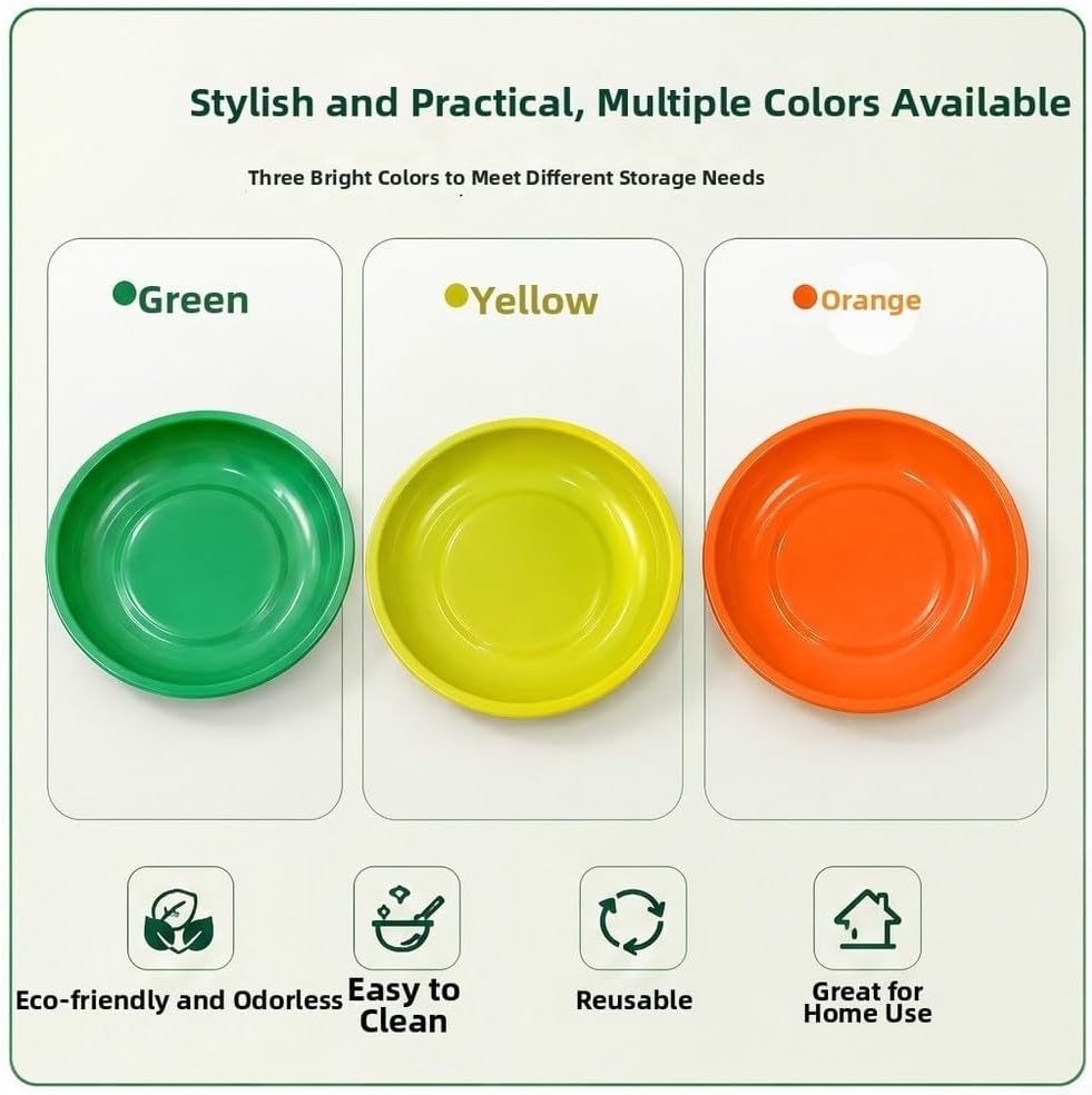  Plateau De Rangement Rond Jaune Pour Composants électroniques Avec Bords Polis En Plastique ABS Pour L'organisation Du Garage Solution Compacte De 15,2 Cm De Diamètre Pour Vis (lot De 3)