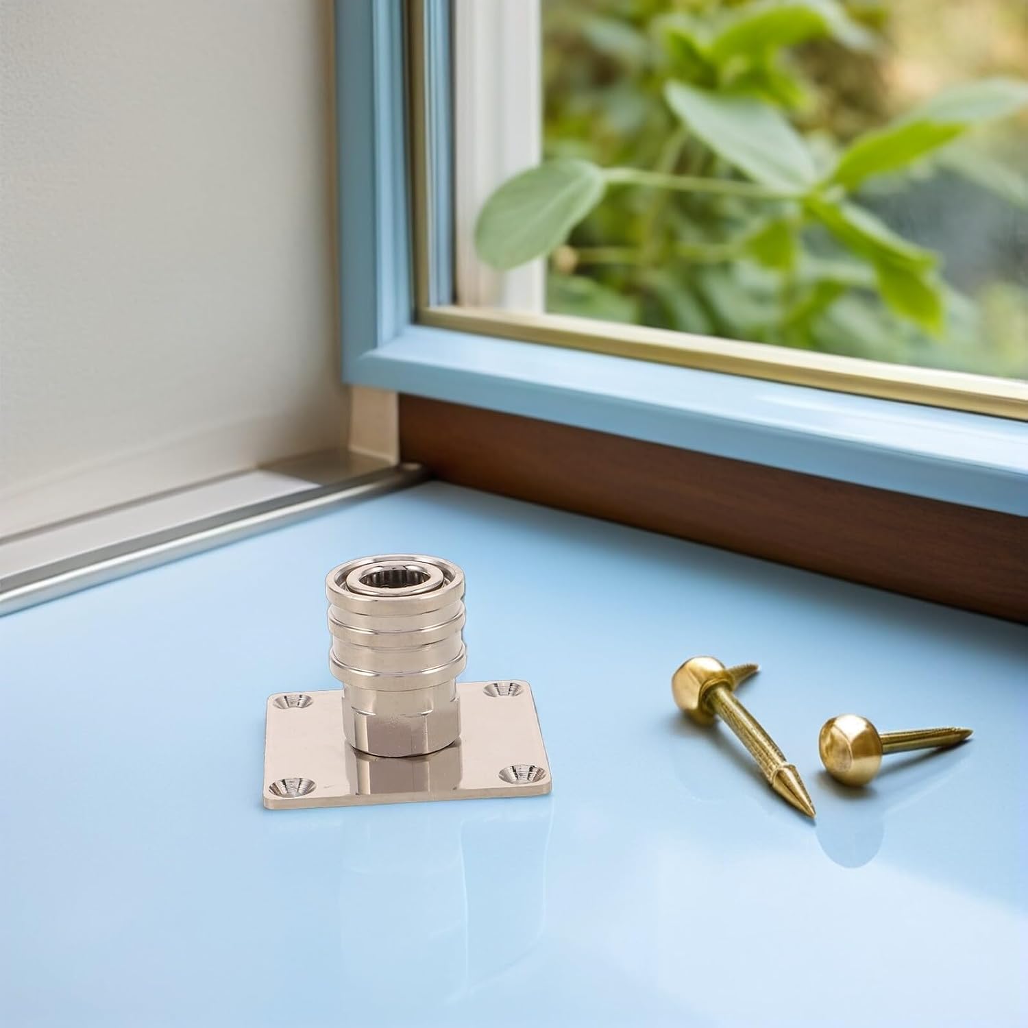  Cabilock Support Mural Porte-Mousse Pour Nettoyeur Haute Pression En Acier Inoxydable Avec Raccord Rapide Et Rangement Sécurisé Pour Atelier