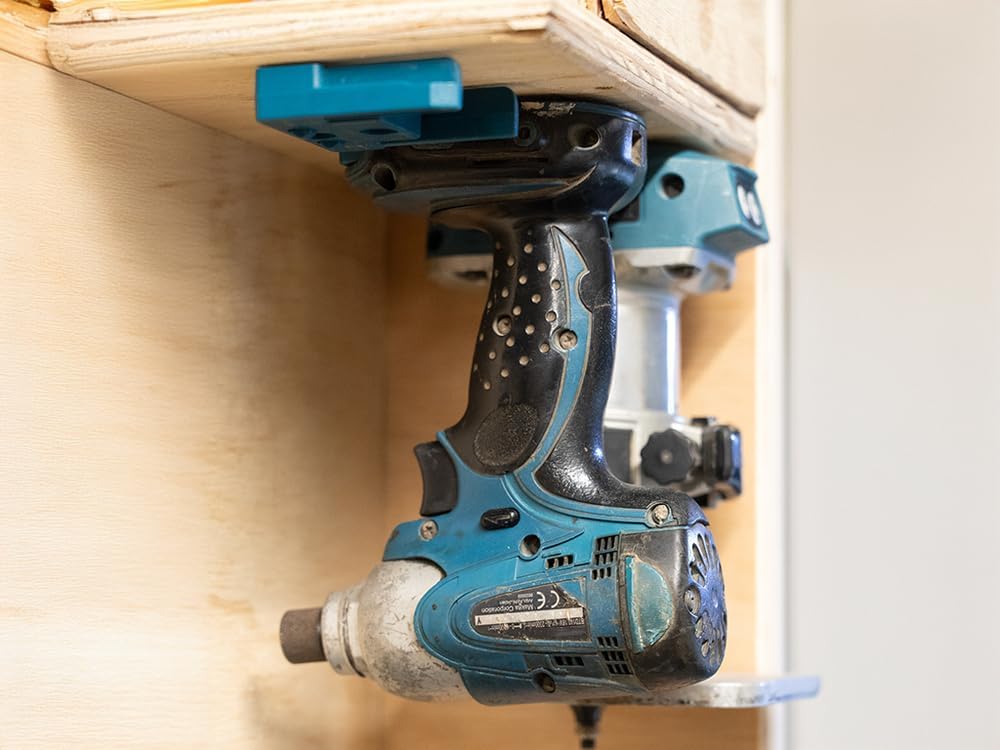  StealthMounts Makita Lot De 8 Porte-outils Verrouillables Pour Outils Makita | Rangement D'outils Makita | Porte-outils Makita 18 V | Support Pour Outil Makita | Support D'outils Makita | Clip