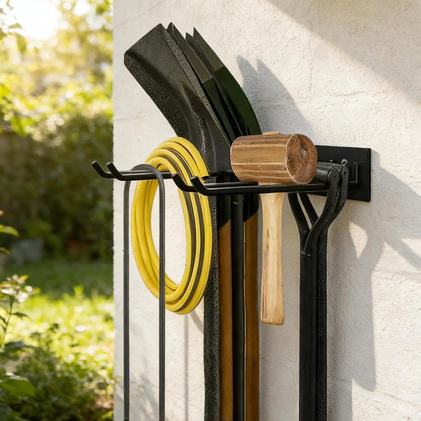  Support Mural Pour Outils, Support De Rangement, Support D'outils De Jardin Avec Design Robuste, Système D'organisation De Garage, Cour, Solution De Rangement Pour Pelle, échelle, Râteau, Balai