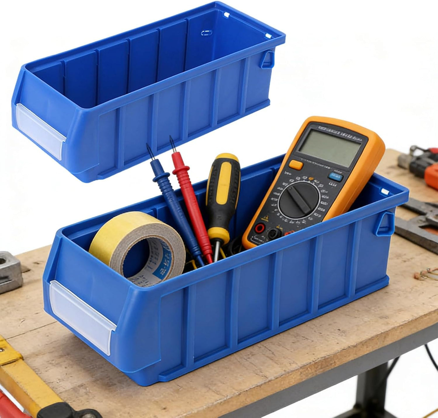  Boîte à Outils Robuste Avec Design Séparé Et Boîte De Rangement à Outils De Grande Capacité Pour Pièces Efficaces