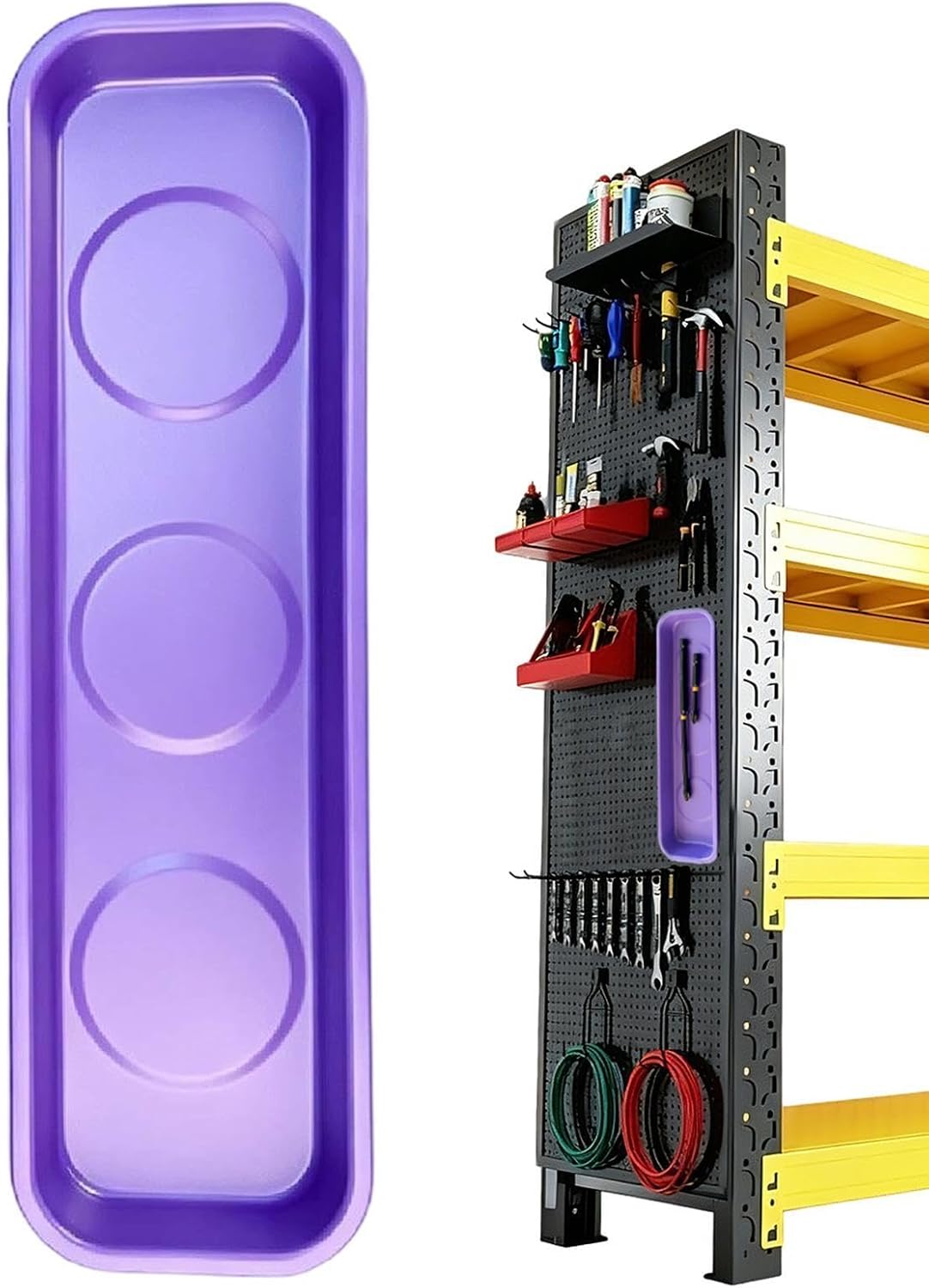  Plateau Magnétique à Vis – Support De Rangement En Acier Inoxydable – Plateau Organisateur D'outils Pour Atelier, Garage, Réparation De Voiture