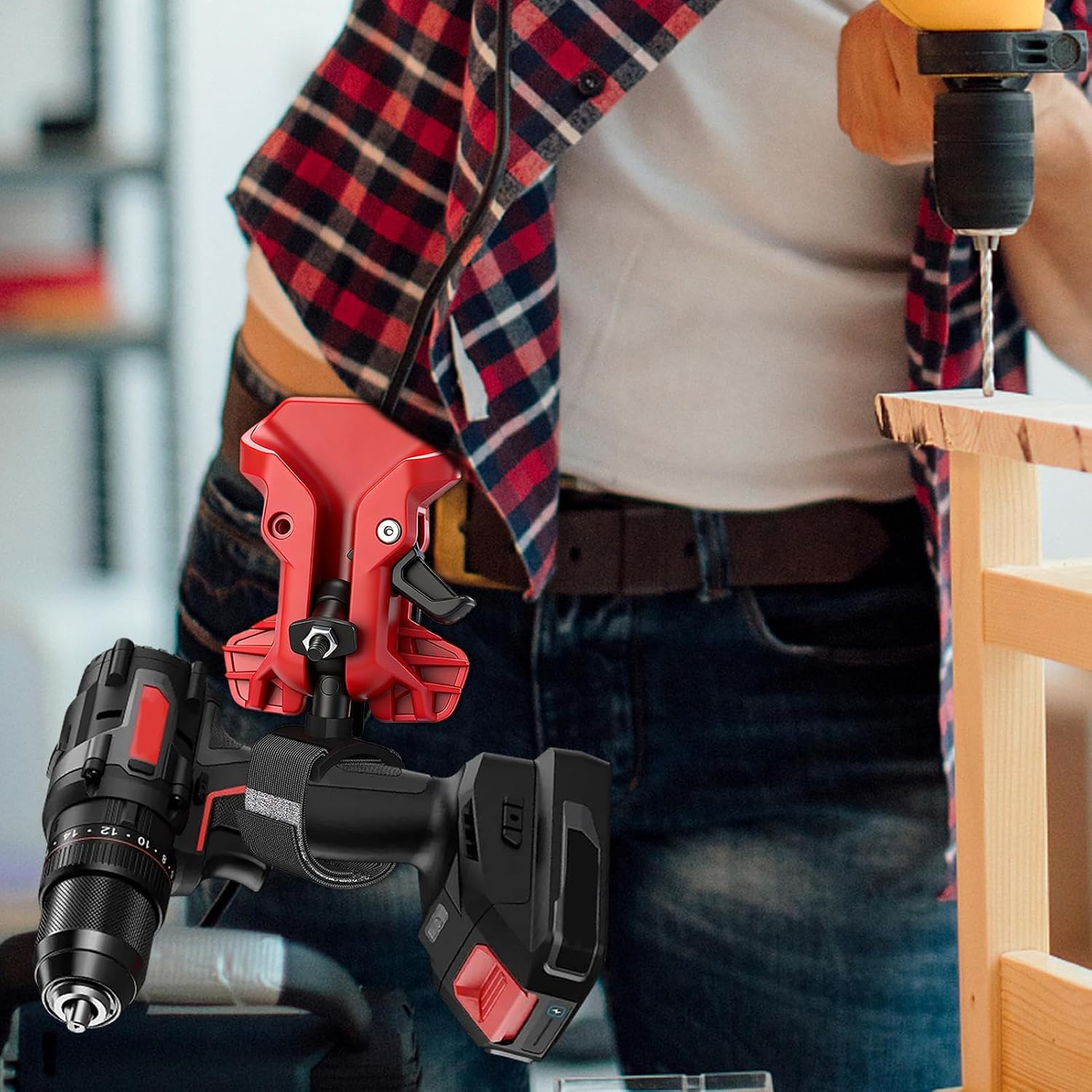 Genérico Clip Porte-outils De Ceinture – Résistant Avec Dégagement Rapide – Crochet Pour Ceinture – Professionnels, Charpentiers, Techniciens, Construction Hydraulique Et Menuiserie