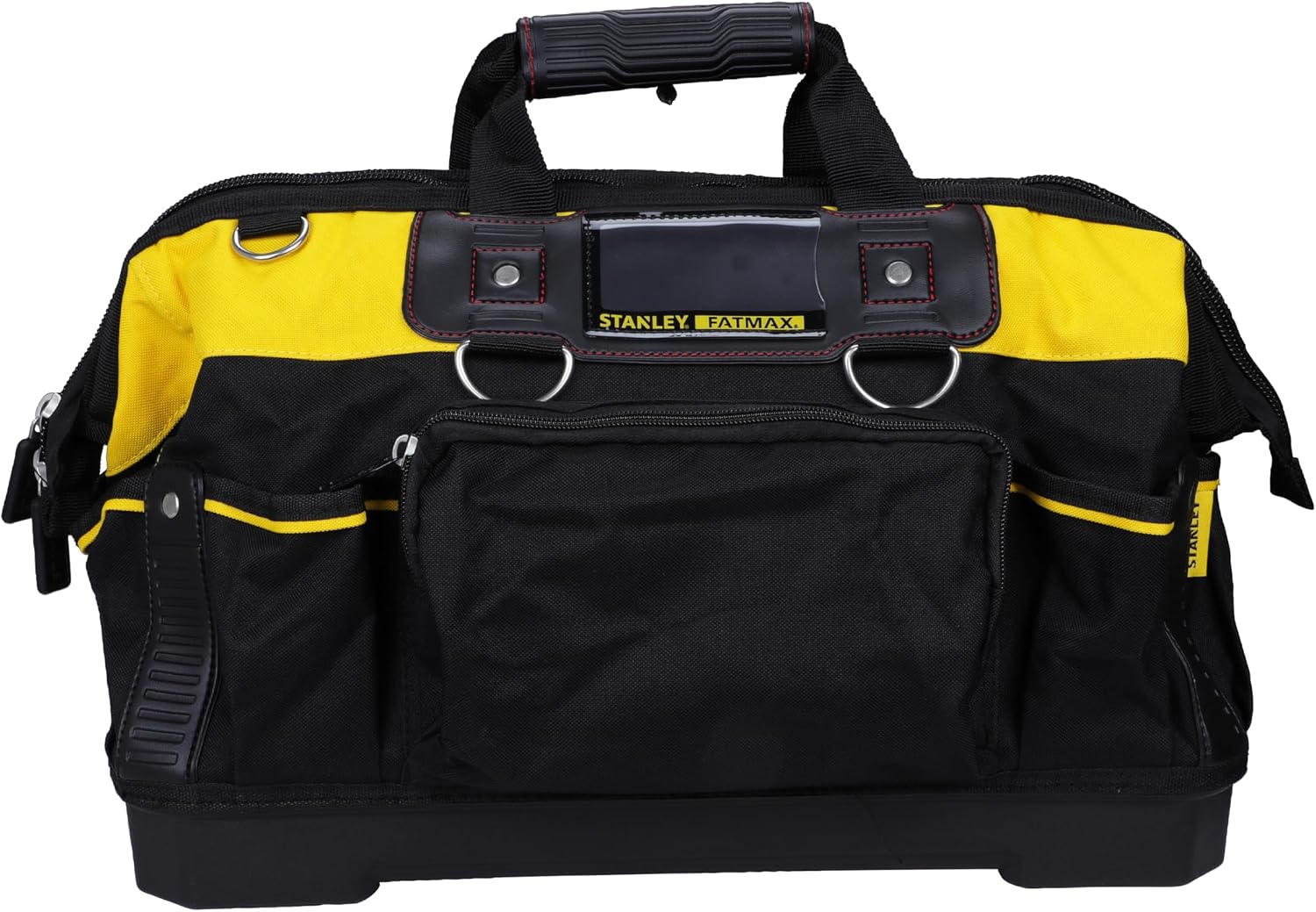 STANLEY FATMAX Sac à Outils Gamme - Base Rigide Et Résistante à L'Eau Avec Bandoulière Solide - Poignée Caoutchouc - Élastique Pour Outils - 49 X 26 X 10 Cm - 600 X 600 Deniers 1-93-950