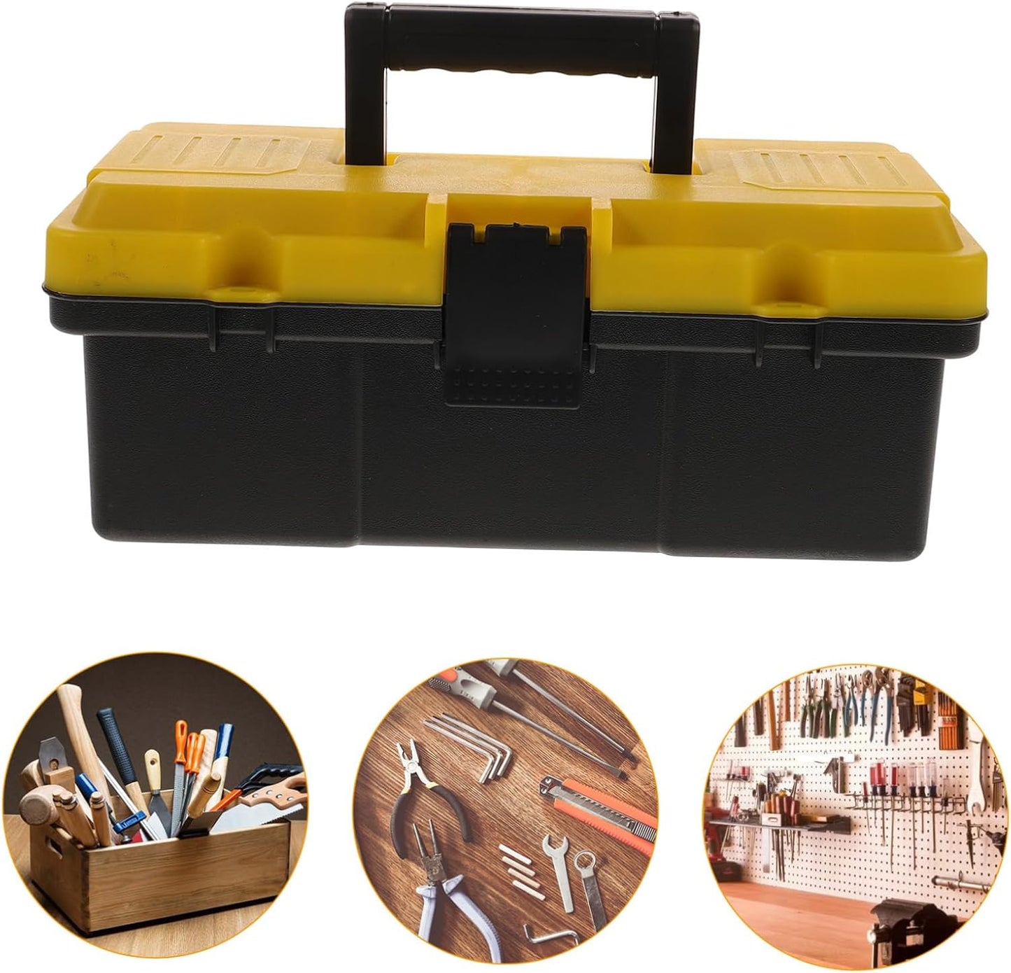  Angoily Boîte à Outils De Rangement En Plastique, Valise Portable Pour Voiture, Grosse Capacité, Prise En Main Confortable, Finition Soignée