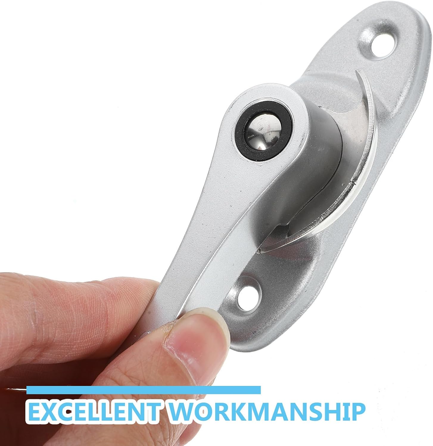  Ciieeo Ensembles De Verrous En Pvc Pour Fenêtre Coulissante Lot De 2 Argenté, Surface Lisse, Garantissant Sécurité Et Intimité Pour Maison Cuisine