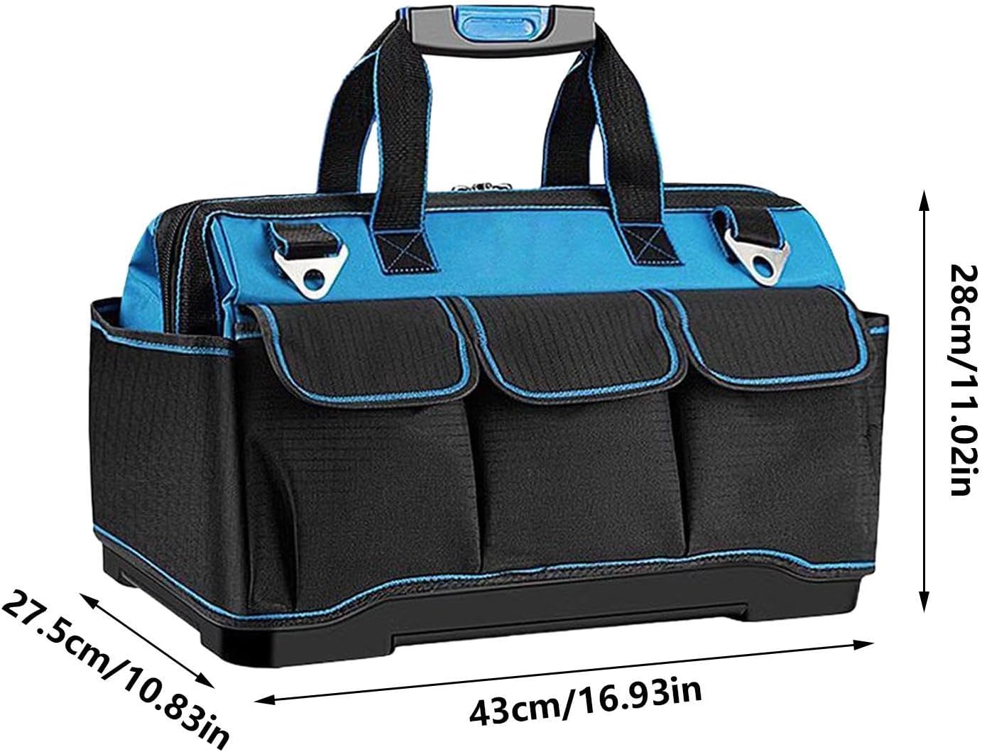 GENERIC Sacs à Outils Pour Homme, Oxford Très Résistant Et étanche Multi-poches | Sac à Outils De Mécanicien Portable | Pour Père, Papa, Charpentier, Travail En Plein Air, Construction, Réparation De Voiture