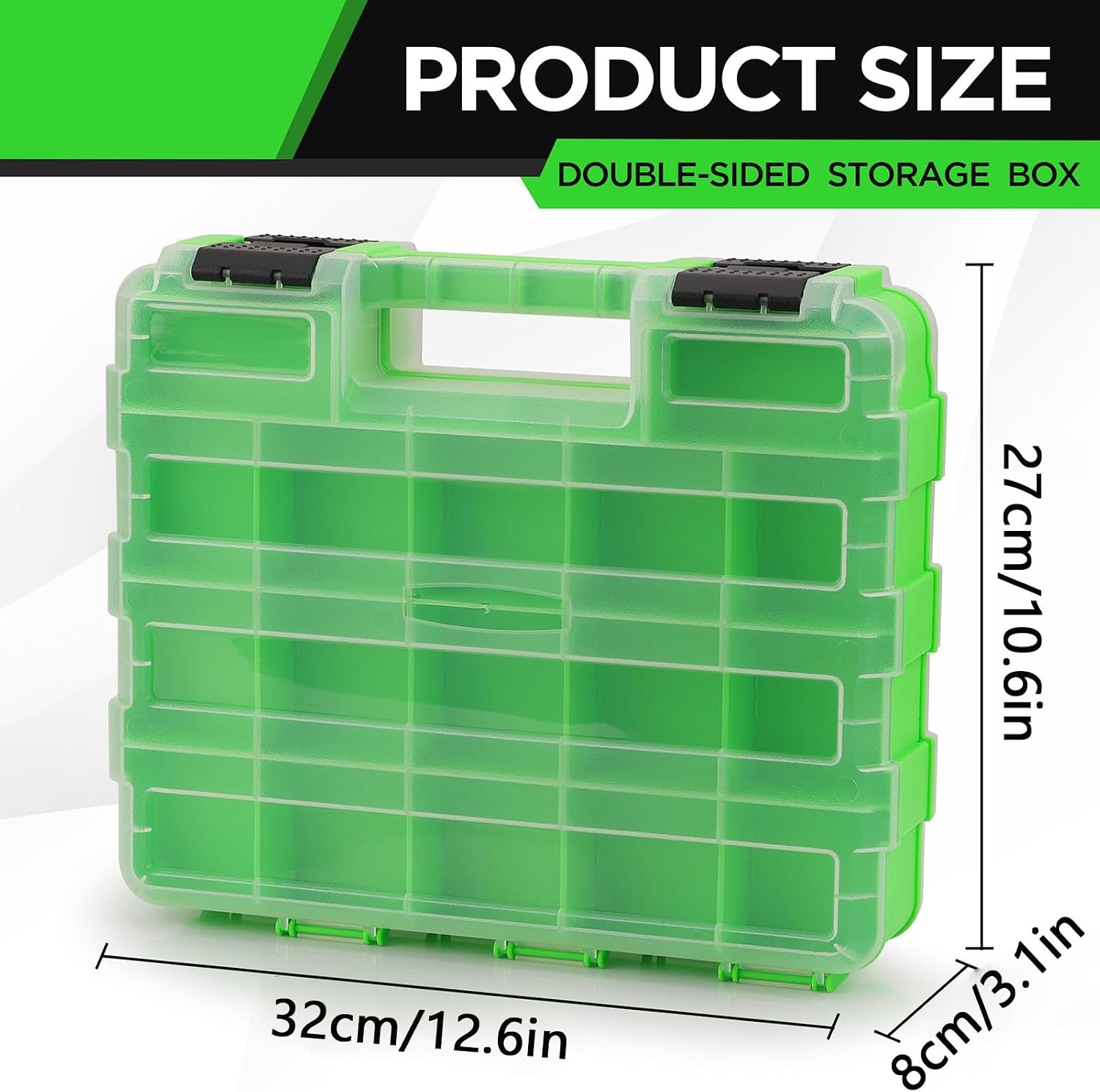  Petite Boîte à Outils | Organisateur Portable Transparent, Rangement De Forets, Vis Et écrous Avec Couvercle – Pour Garage, Maison, Atelier, Matériel, Clous, écrous, Jeu De Forets Et Clés à Douille