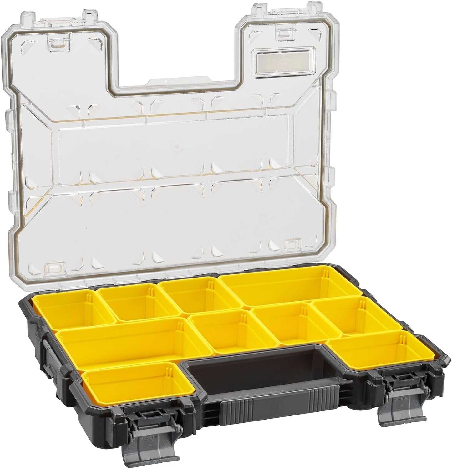  Stanley 1-97-519 Organisateur De Rangement Gamme FatMax - Etanche - Polycarbonate Incassable & Stanley Fmst1-75779 Boîte À Outils Étanche Profi 2/3 Gamme FatMax - Couvercle Transparent