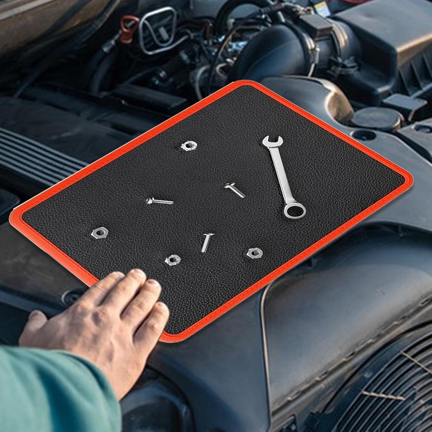  Tapis à Outils Magnétique Très Résistant Pour Pièces Magnétiques – Plateau De Rangement Antidérapant Pour Vis D'ingénieur, électronique, Perceuse, Atelier, établi Automobile