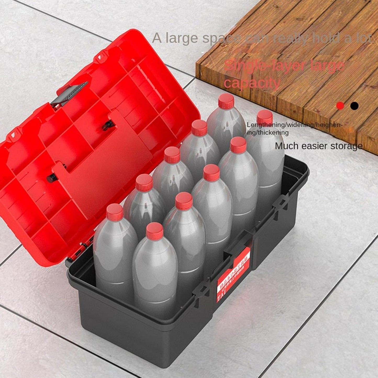 GENERIC Boîte à Outils Portable – Mini Boîte De Rangement Robuste, Boîte à Outils Compacte Avec Poignée, Rangement De Maison, Garage, Véhicule, Bureau, Boîtes à Outils Pour Voyage