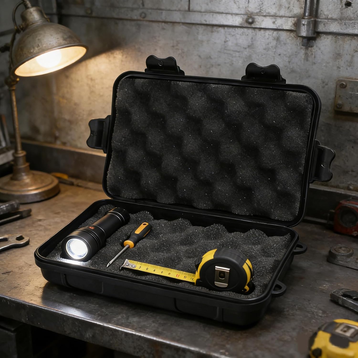 Mallette De Rangement Imperméable Pour Outils, Boîte De Lampe De Poche, Camping En Plein Air, Survie, Résistante Aux Chocs, Boîte De Rangement Scellée, équipement De Camping