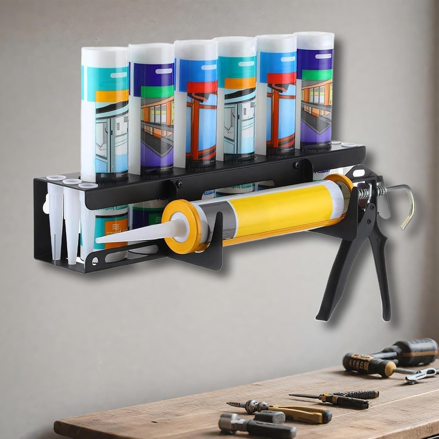  Rangement De Buse Scellé, Support De Tube Mural, Support Robuste, Organisateur De Masturbation, Pour Sites De Construction, Rénovateurs, Téléphones Portables, Maintenance, Utilisation à La Maison