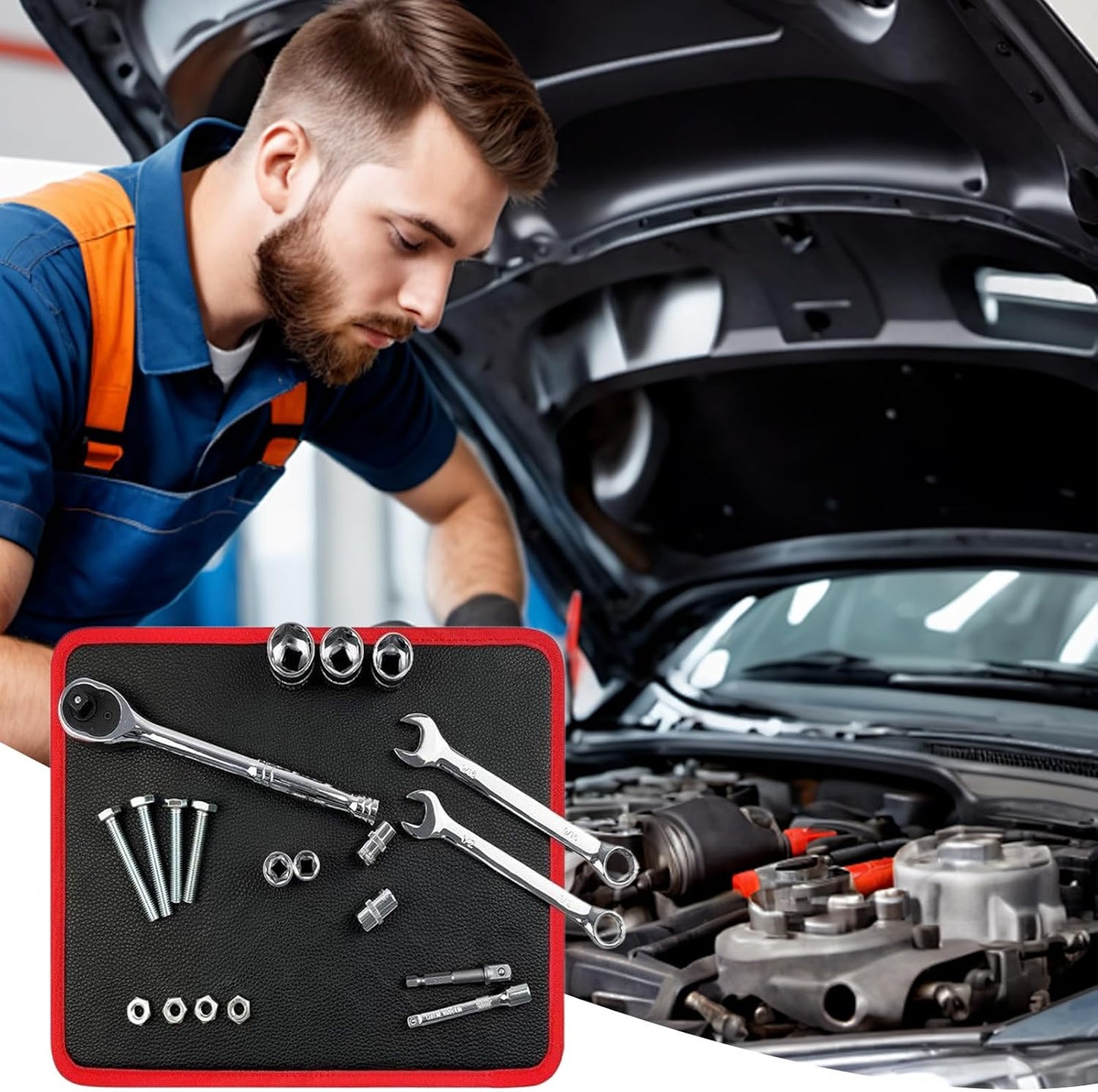  Coussinet Magnétique Pour Outils | Porte-outils Magnétique, Organisateur De Boulons Pour L'entretien De La Maison, La Réparation Automobile, Le Travail Du Métal, Le Travail Du Bois, L'atelier, Le